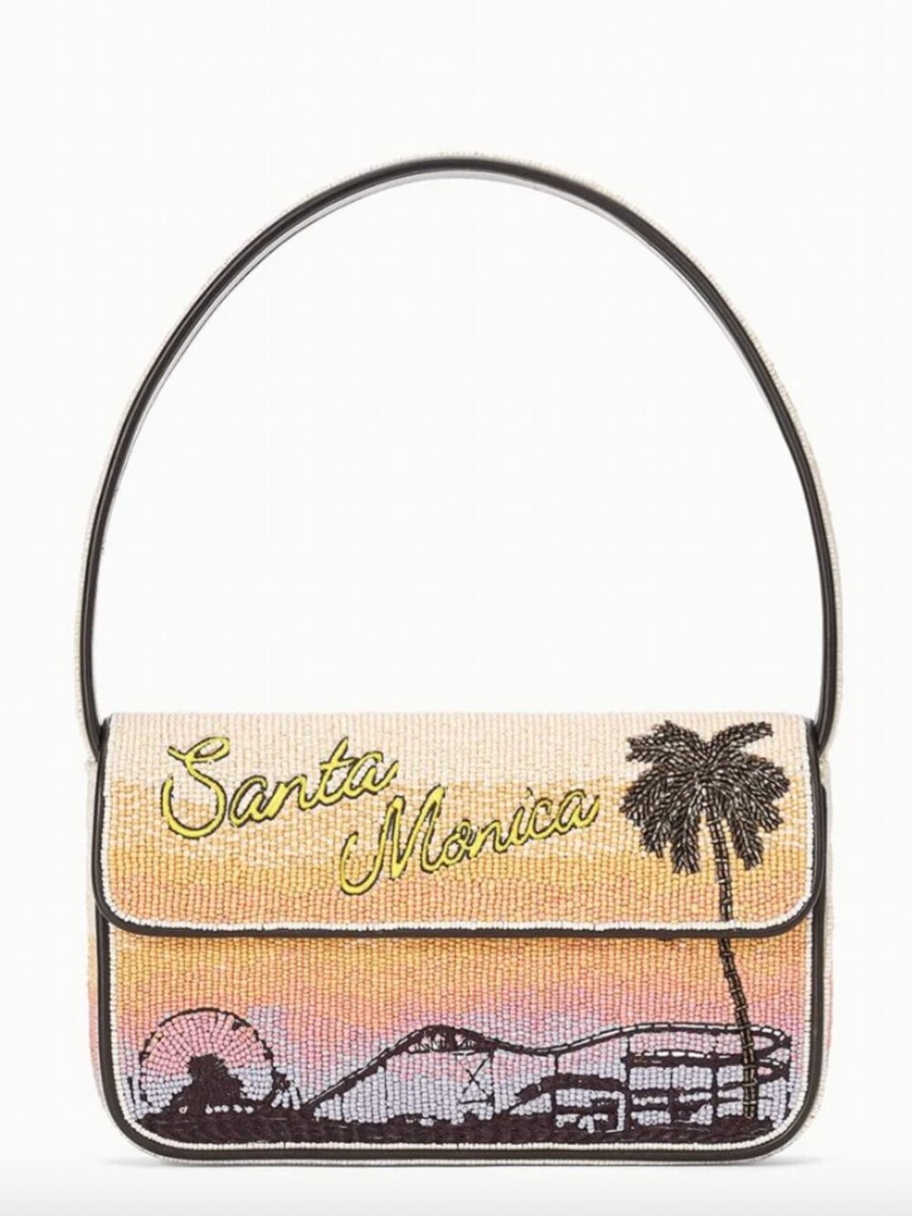NWT STAUD Tommy Beaded Bag, Santa Monica Sunset